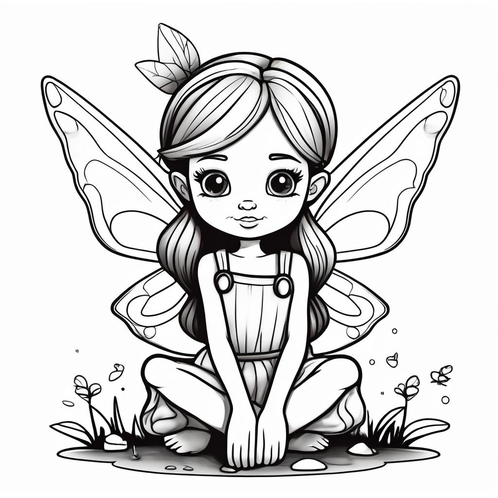Fairy Wings Coloring Page for Kids Coloring Page for Kids – Free Printable