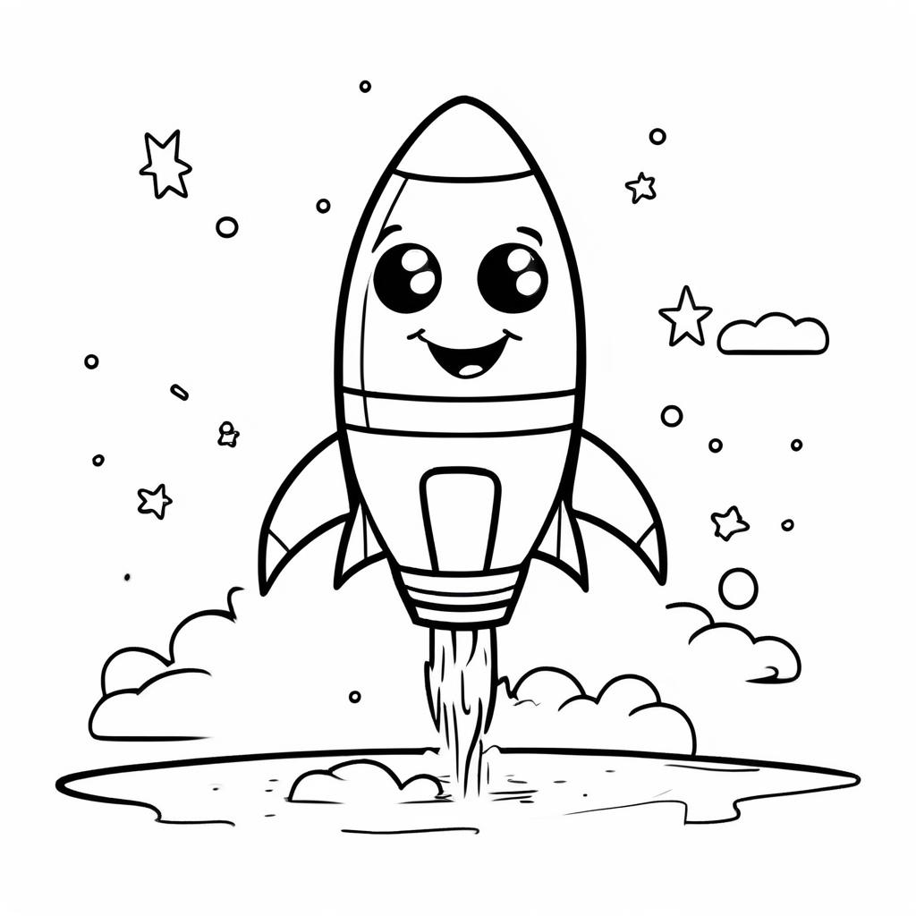 Happy Space Helmet Coloring Page