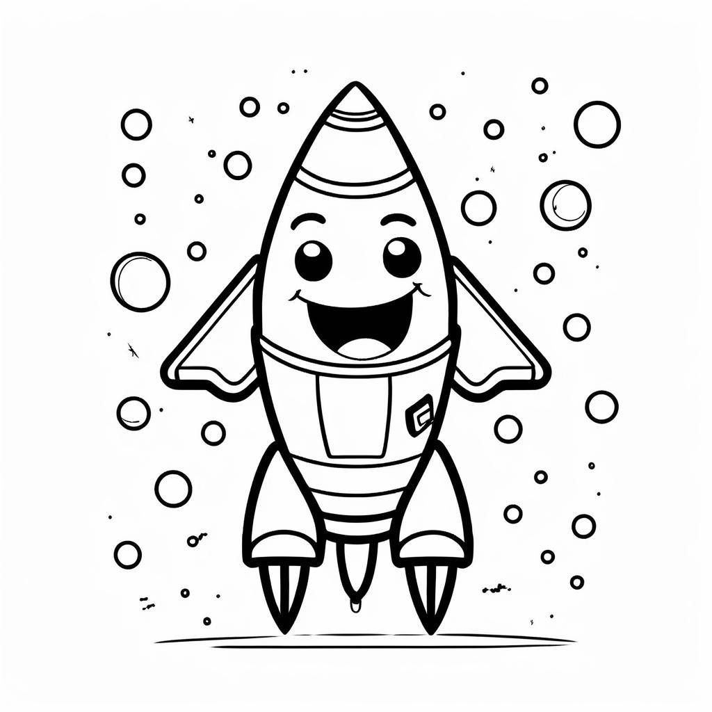 Little Moon Coloring Page for Kids