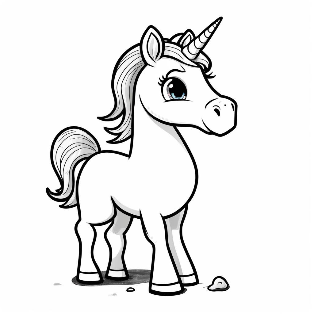 Unicorn Princess Coloring Page